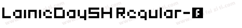 LainieDaySH Regular字体转换